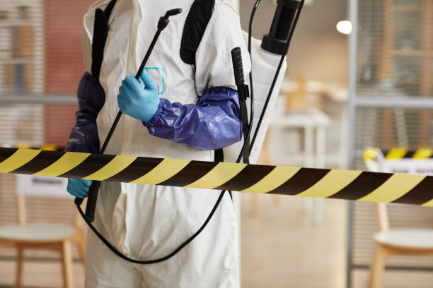 Professional Biohazard Cleanup technician working in Stonington, CT
